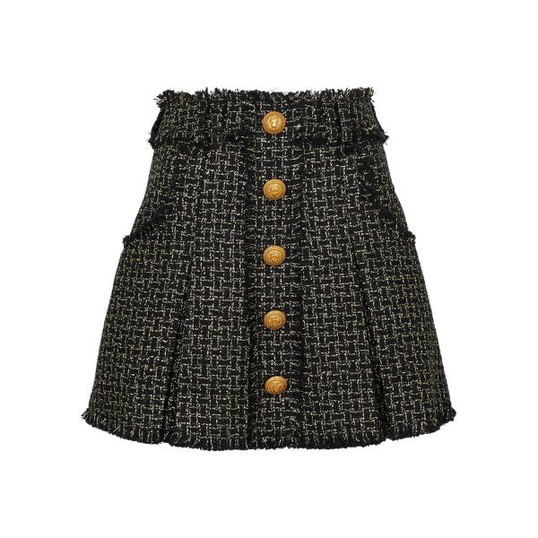 Metallic tweed mini clearance skirt