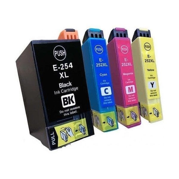 Premium Ink Cartridges T254XXL 252 XL Full Set(4 Cartridges) High Yield