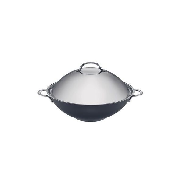 Raco Luminescence Stainless Steel 36cm Wok w/ Lid Gas/Induction Dishwasher Safe NZ Prices PriceMe