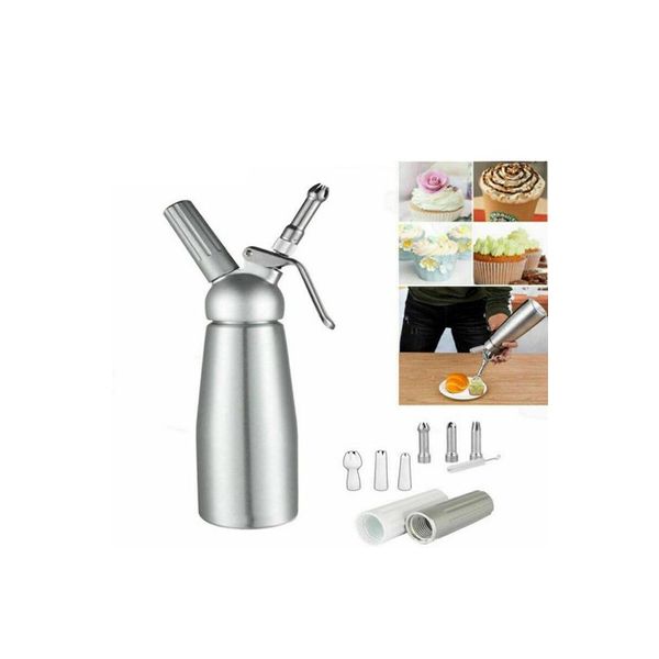 Salelink 500ml Cream Whipper Whip Coffee Dessert Butter Dispenser Foam