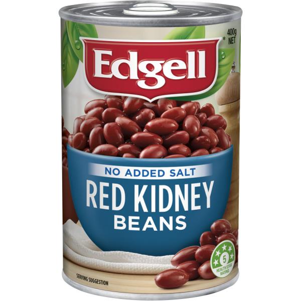 Edgell Beans Red Kidney No Added Salt 400g