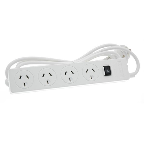 Neway 4 outlet power board with surge protection and a switch NZ Prices