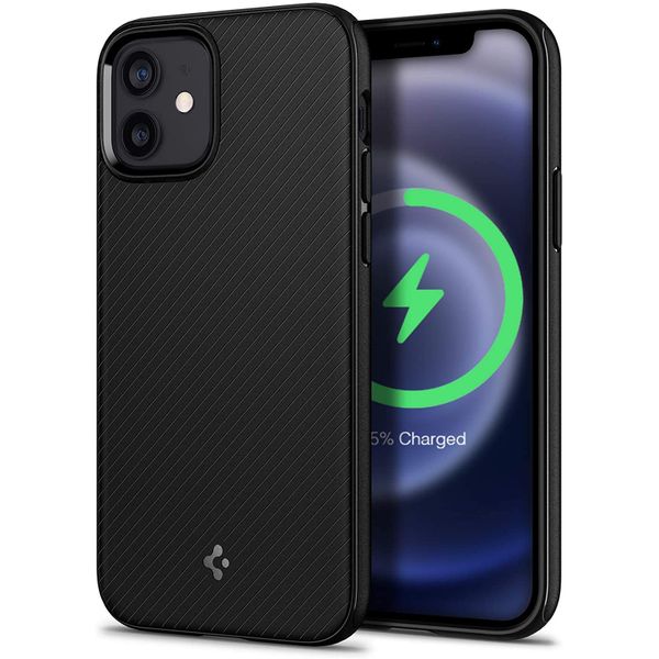 Spigen iPhone 12 mini (5.4) Mag Armor Case Black, Builtin