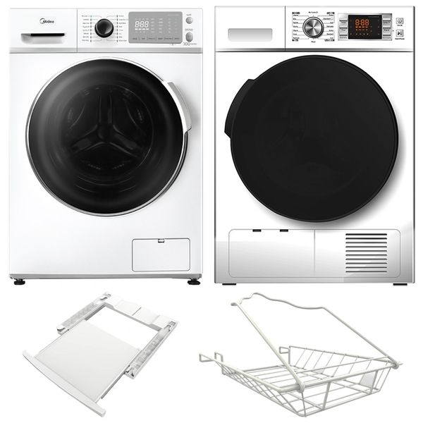 Midea Heat Pump Dryer 7kg & Active Front Load Washing Machine 10kg