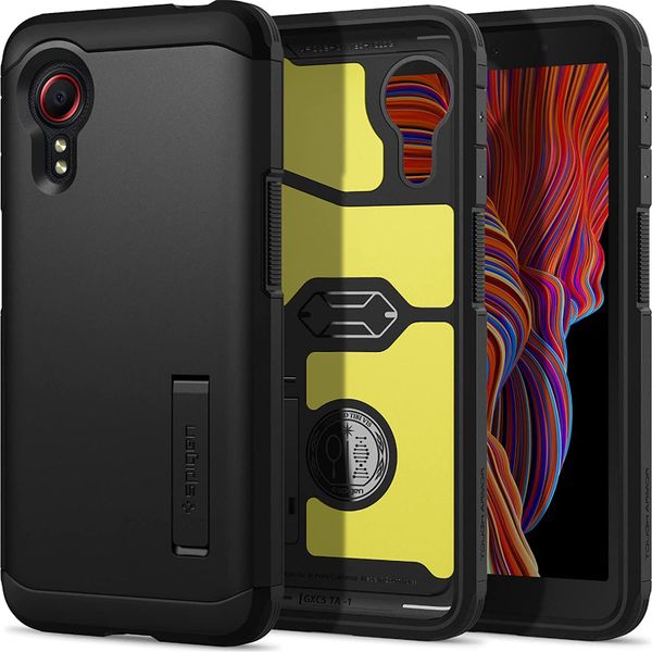 Spigen Galaxy XCover 5 (2021) Tough Armor Case Black, DROPTESTED