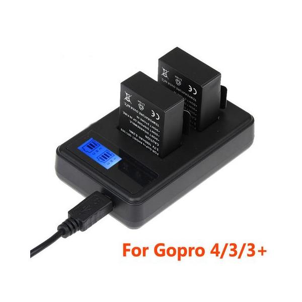 Go Pro Accessories Usb Battery Charger Lcd Screen Display With Android Cable For Gopro Hero 4 3 3 Nz Prices Priceme