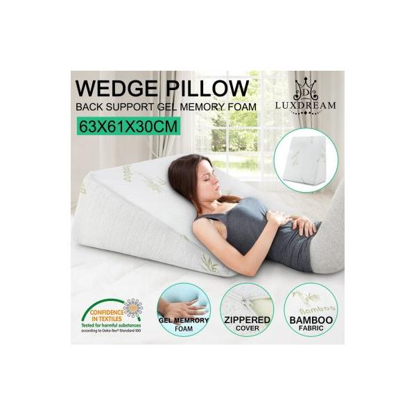 Luxdream Memory Foam and Gel Wedge Pillow NZ Prices - PriceMe