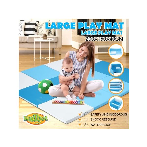 Kidbot New Baby Foam Play Mat Playpen Folding Sofa with Thick Padding