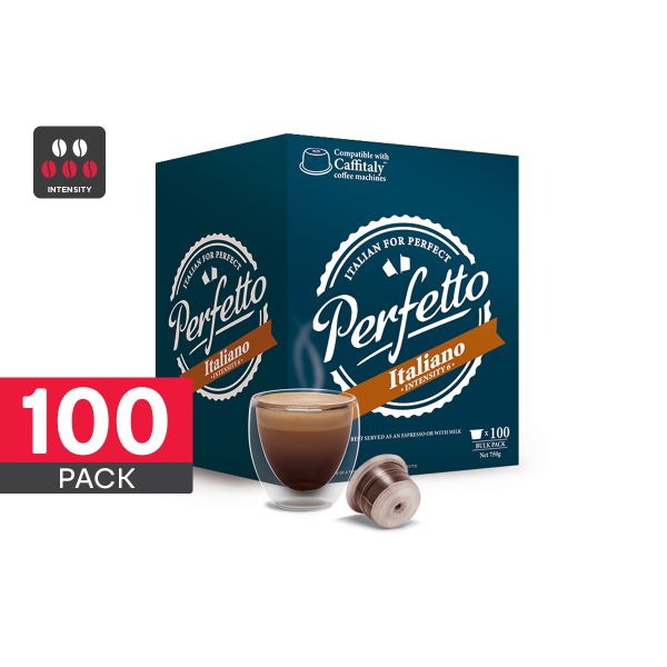 Perfetto 100 Pack Caffitaly Compatible Coffee Pods (Italiano) NZ Prices PriceMe