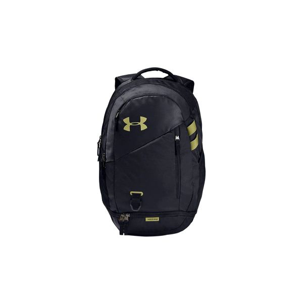 Under Armour Unisex Hustle 4.0 Backpack (Black/Hushed Green/Black) NZ