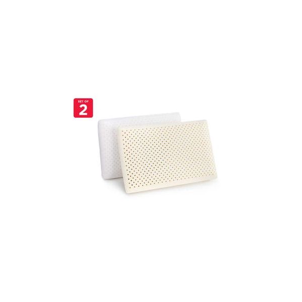 Set of 2 Latex Pillows Medium Firm Contour NZ Prices PriceMe