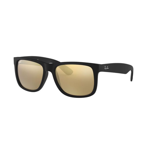 RayBan Justin Sunglasses (Black/Gold Mirror, Size 55) NZ Prices PriceMe
