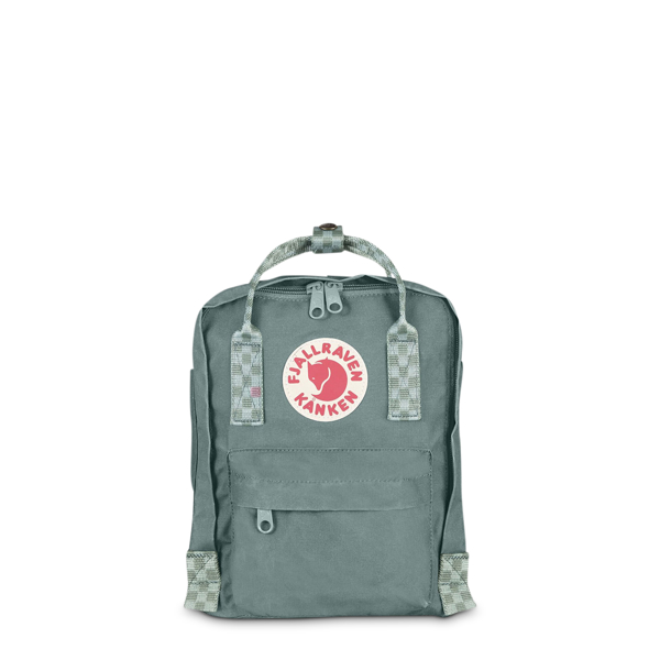 Fjallraven Kanken Mini Backpack Frost Green Chess Pattern Nz Prices Priceme