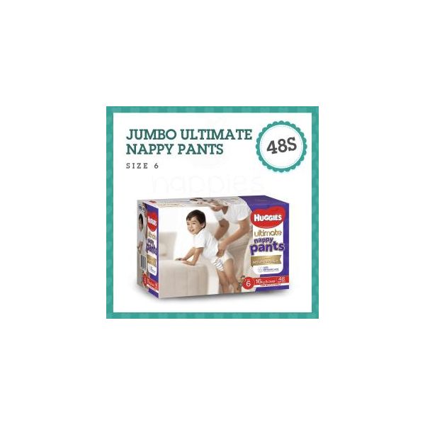 Huggies Ultimate Nappy Pants Size 6 (Junior 16+kg) Unisex Jumbo Box 48s NZ Prices PriceMe