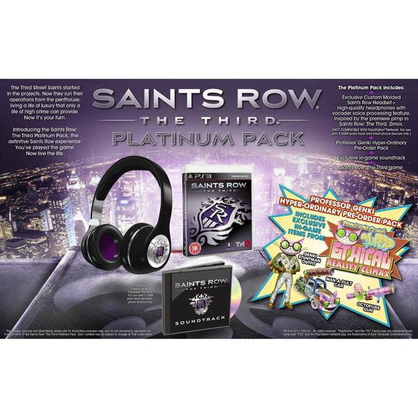 Saints Row The Third Platinum Pack PS3 NZ Prices PriceMe