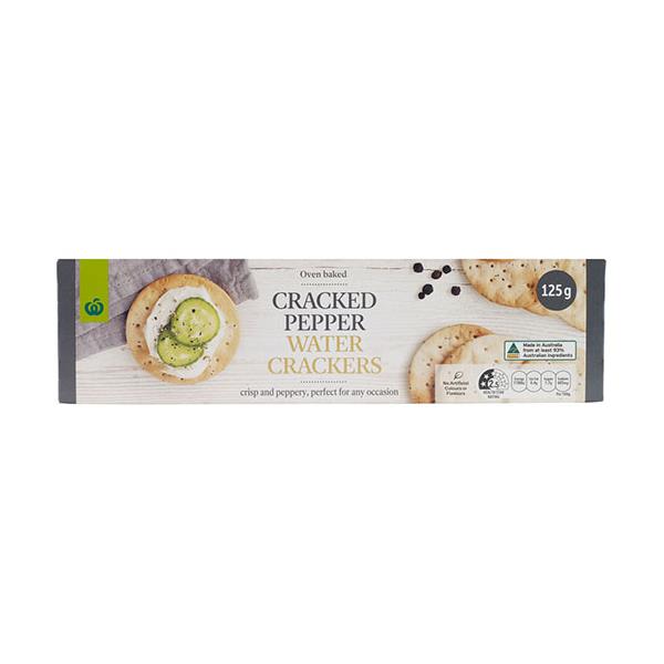 Countdown Crackers Water Cracked Pepper 125g