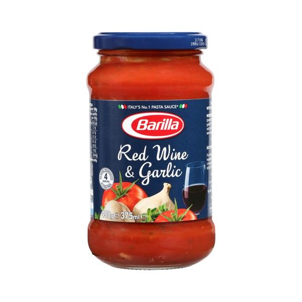 Barilla Pasta Sauce Red Wine & Garlic 400g Prices - FoodMe