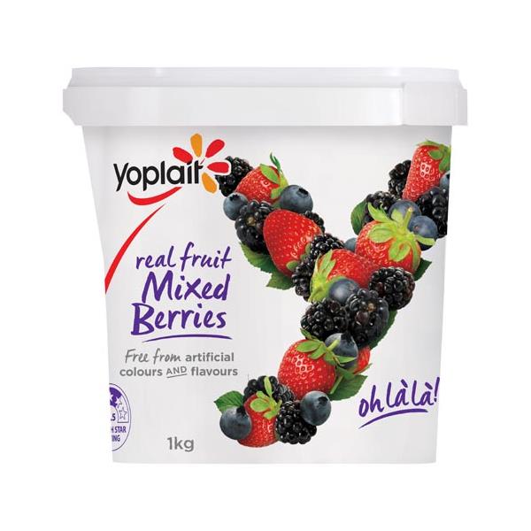 Yoplait Yoghurt Tub Mixed Berries 1kg