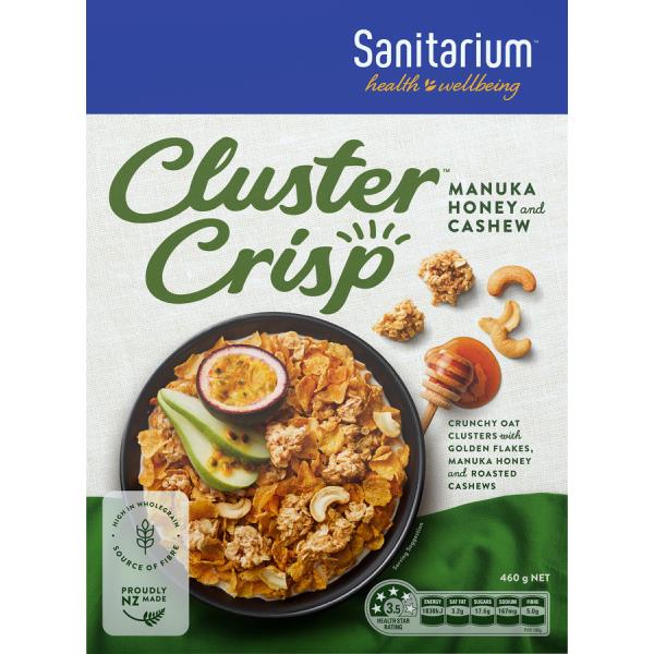 Sanitarium Cluster Crisp Cereal Manuka Honey 460g