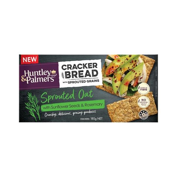 Huntley & Palmers Cracker Bread Sprouted Oats 180g