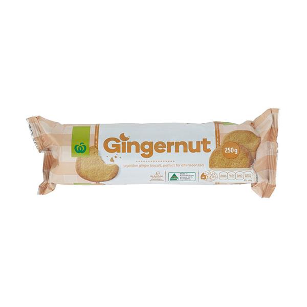 Countdown Plain Biscuits Gingernut 250g