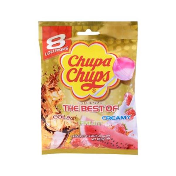 Chupa Chups Lollipops Best Of Bag 96g (12g x 8pk)