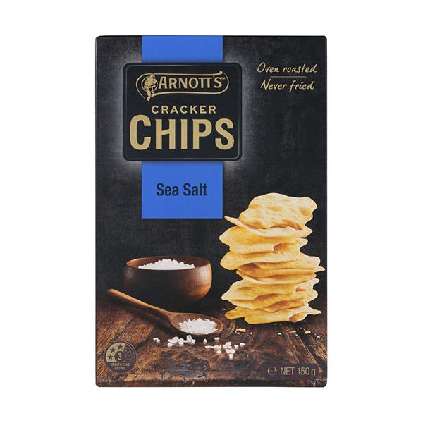 Arnotts Cracker Chips Sea Salt 150g