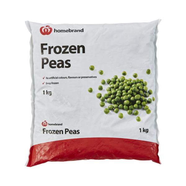 Homebrand Frozen Peas 1kg