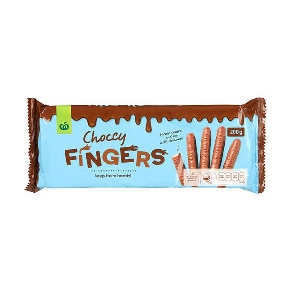 Countdown Choccy Fingers 200g