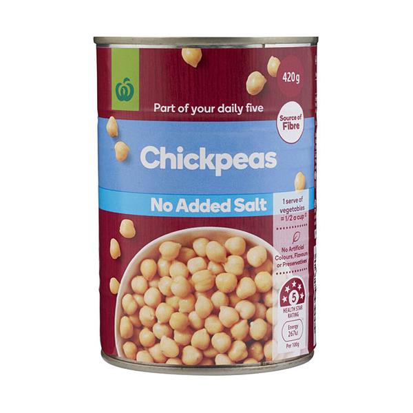 Countdown Chick Peas No Added Salt 420g
