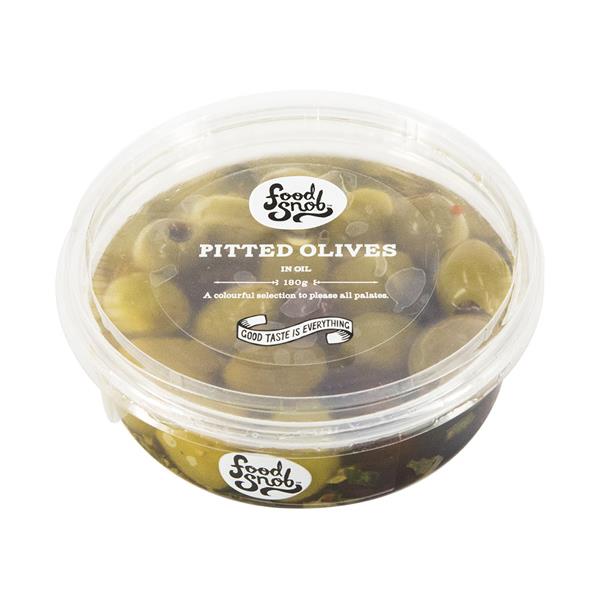 Food Snob Olives Pitted Mix 180g