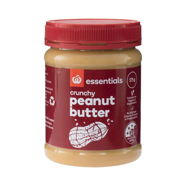 Essentials Peanut Butter Crunchy 375g Prices FoodMe
