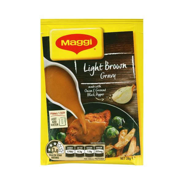 Maggi Instant Gravy Mix Light Brown sachet 28g