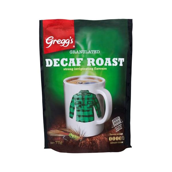Gregg's Greggs Red Ribbon Instant Coffee Decaffeinated refill 75g