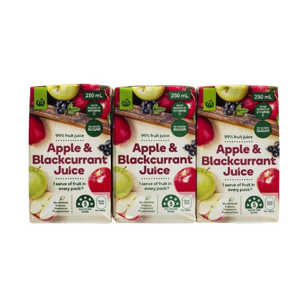 Countdown Fruit Juice Apple & Blackcurrant 1500ml (250ml x 6pk)
