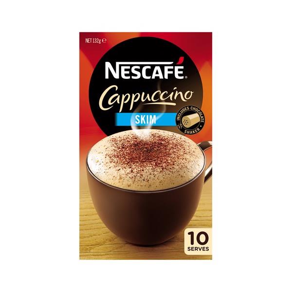 Nescafe Cafe Menu Coffee Mix Skim Cappuccino box 10 sachets