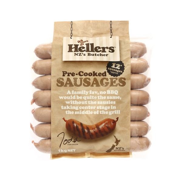 Hellers Sausages Precooked prepacked 1kg Prices FoodMe