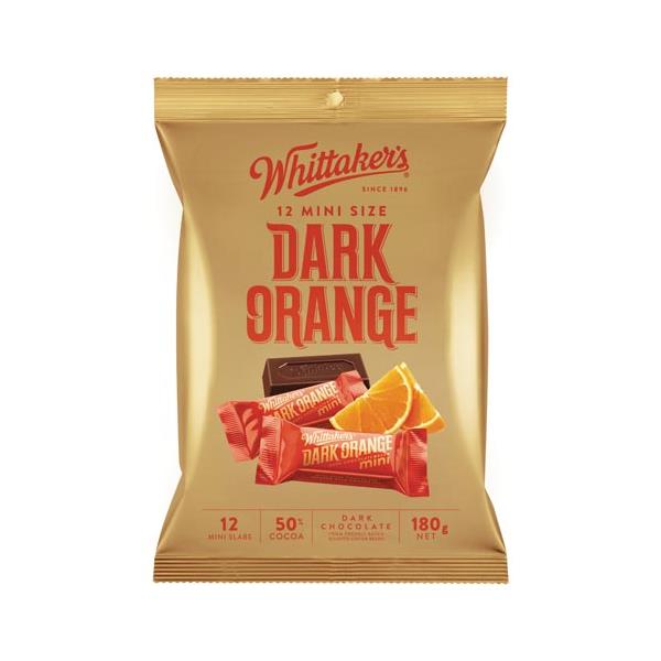 Whittakers Chocolate Bar Dark Orange Mini Slab 180g