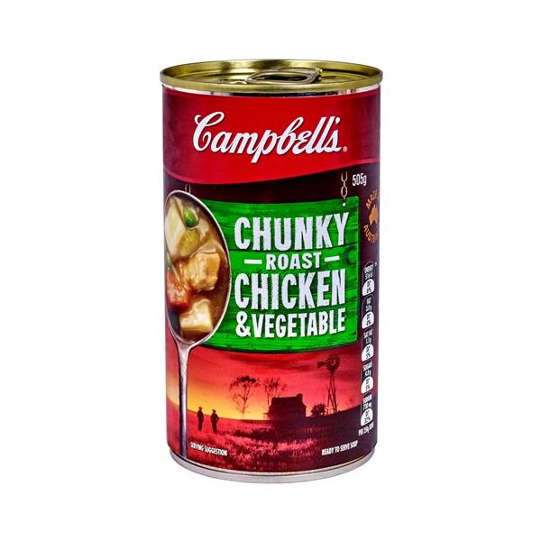 Campbells Chunky Canned Soup Roast Chicken & Vegetables 505g