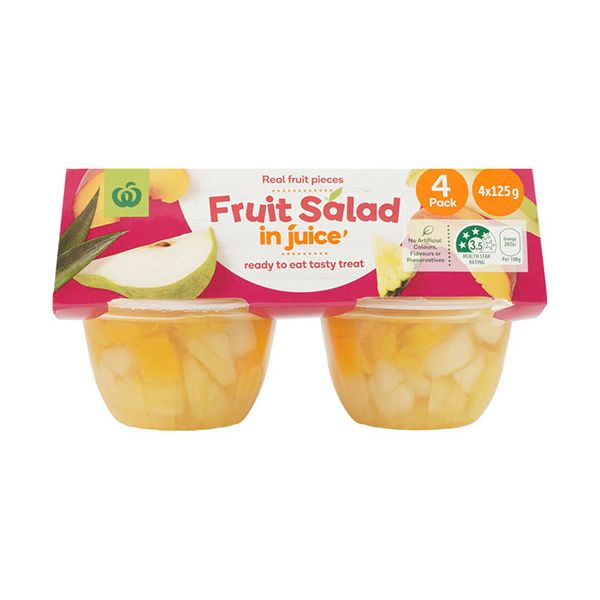 Countdown Fruit Snack Fruit Salad In Juice 500g (125g x 4pk) Prices