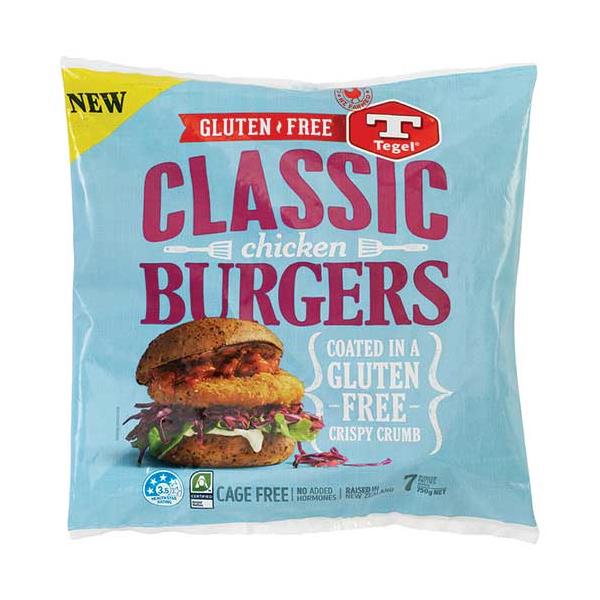 Tegel Chicken Burgers Gluten Free 750g
