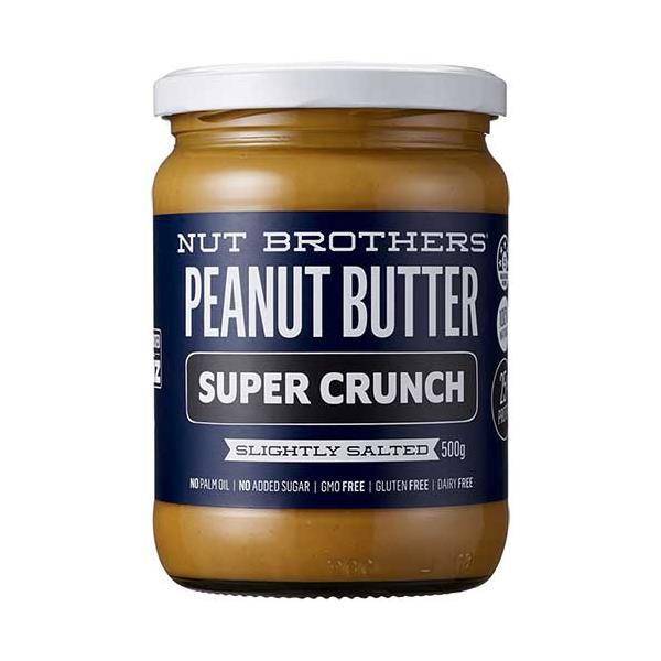 Nut Brothers Peanut Butter Crunchy Slightly Salted 500g