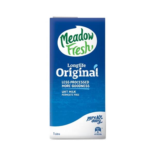 Meadow Fresh Uht Milk Standard Long Life 1l