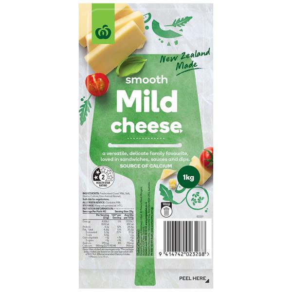 Countdown Cheese Block Mild 1kg