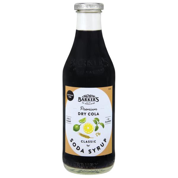 Barkers Soda Syrup Premium Dry Cola 710ml