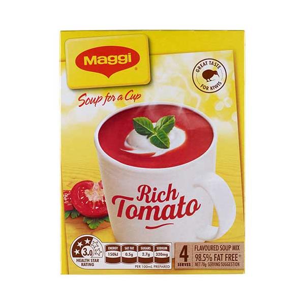 Maggi Soup For A Cup Instant Soup Rich Tomato 78g 4 serve