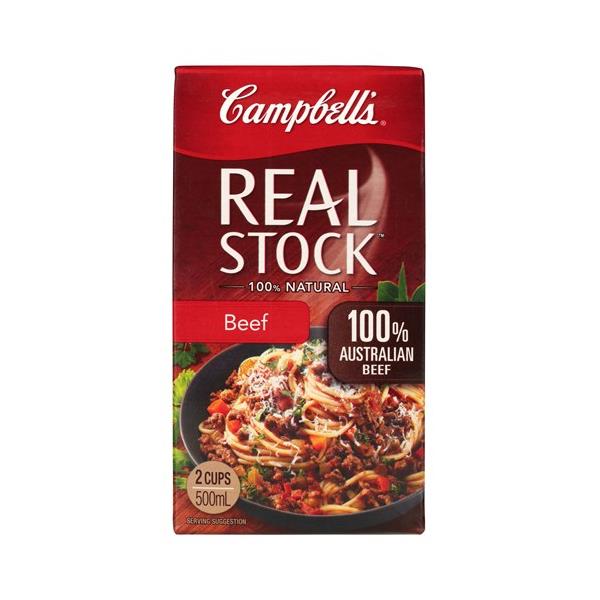 Campbells Real Stock Stock Beef 500ml