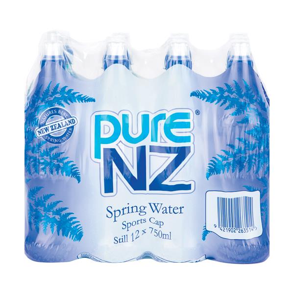 Pure NZ Water Spring 9L (750ml x 12pk)