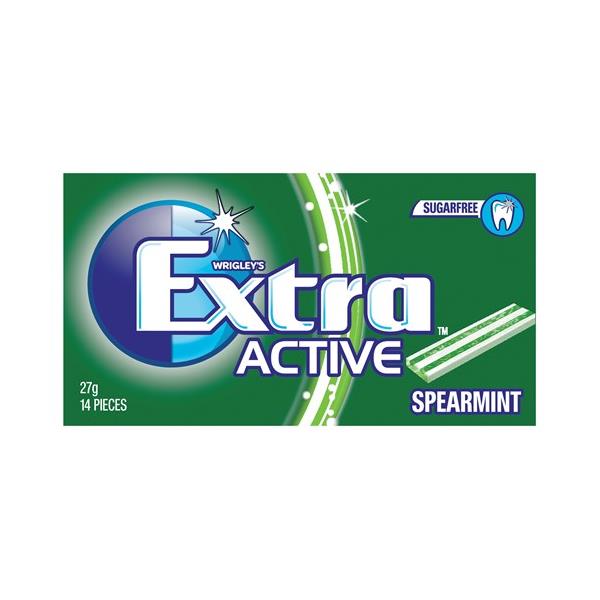 Wrigley's Extra Active Chewing Gum Spearmint 14pc 27g