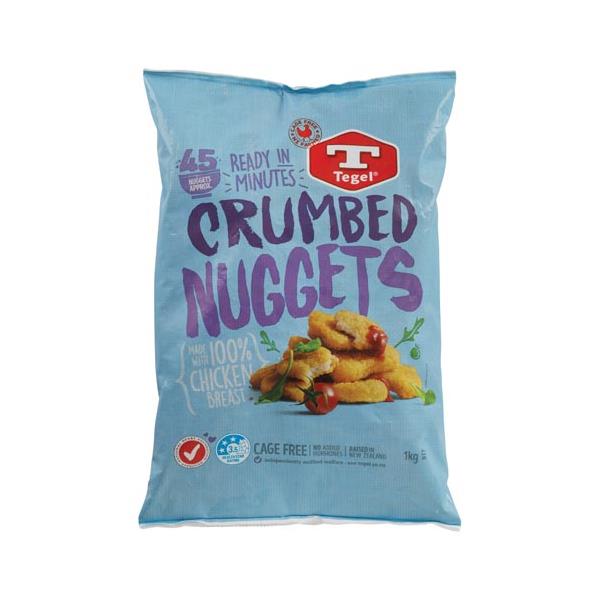 Tegel Chicken Nuggets Crumbed Chick Breast 1kg